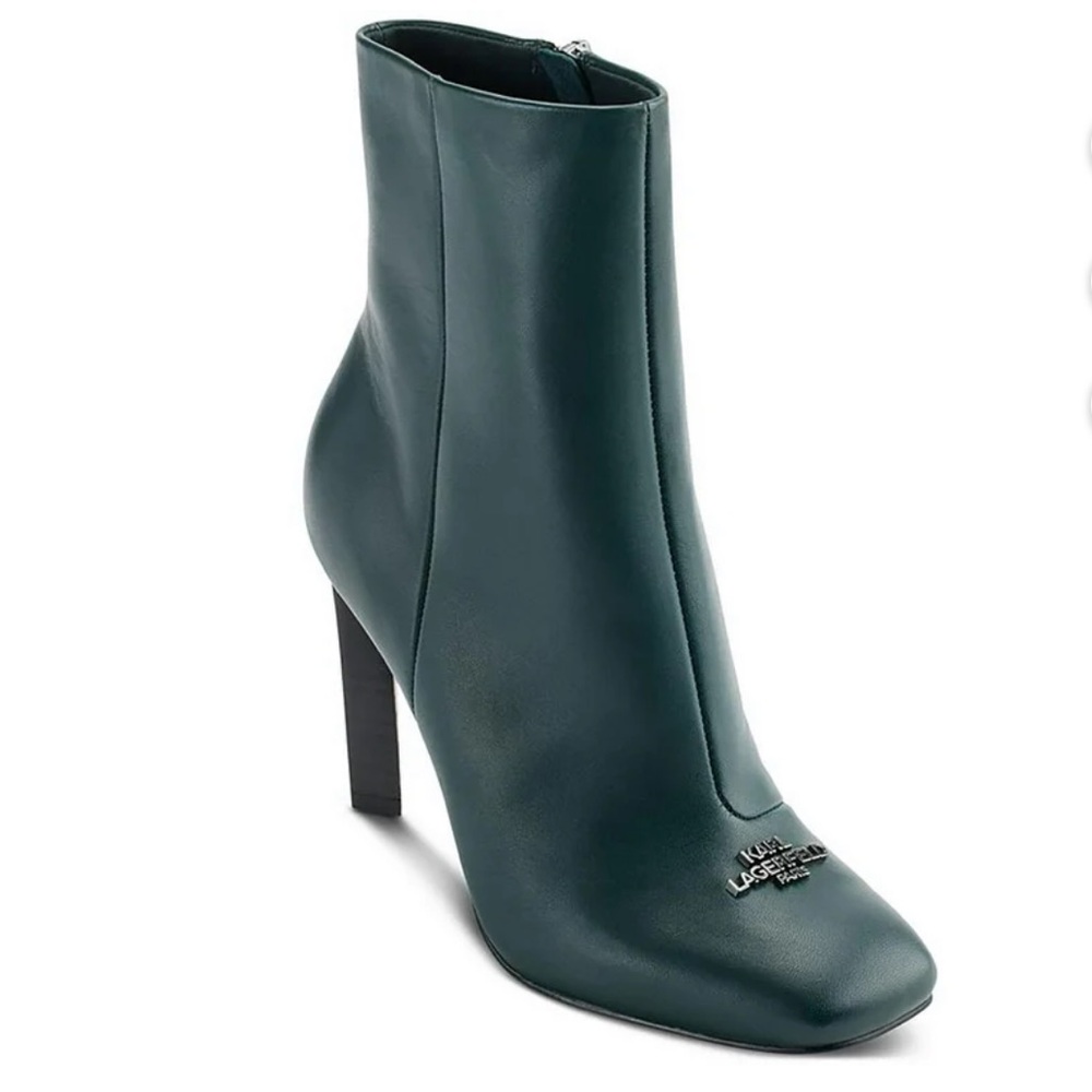 Karl Lagerfeld Green Ankle Boots